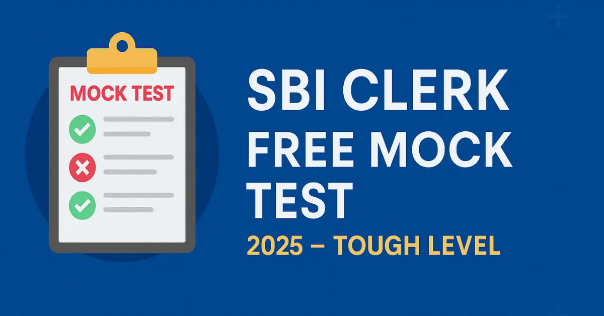 SBI Clerk Free Mock Test