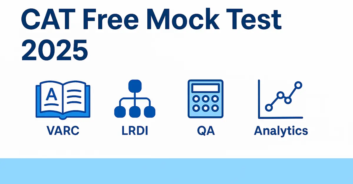 CAT Free Mock Test 2025, 100 Questions With Answers