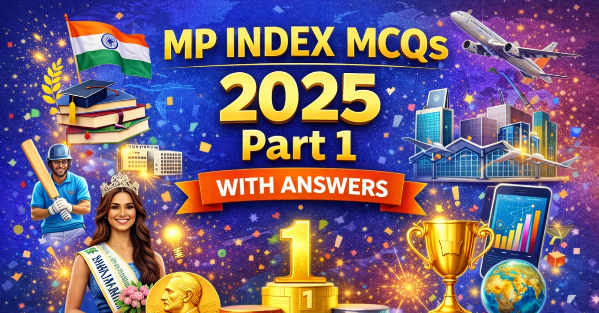 Index MCQs 2025 with Answers Global & India Rankings